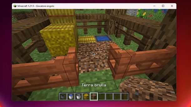 Terra brulla Minecraft