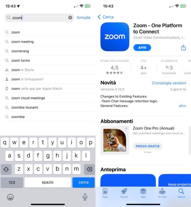 Come scaricare Zoom su iPhone
