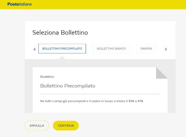 Come pagare un bollettino online