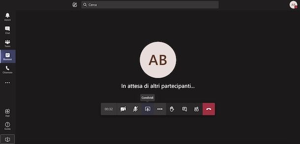 Come condividere lo schermo su Teams Web