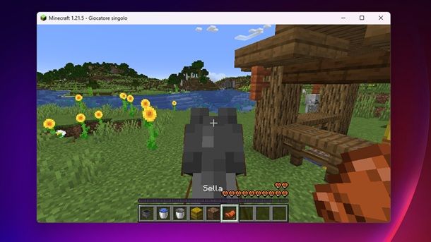 Sella Minecraft cavallo