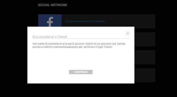 Account Twitch continua