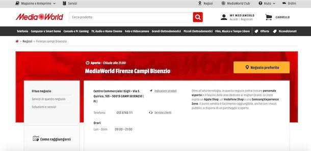 Negozi MediaWorld