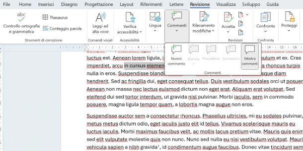 Come inserire note a margine in Word