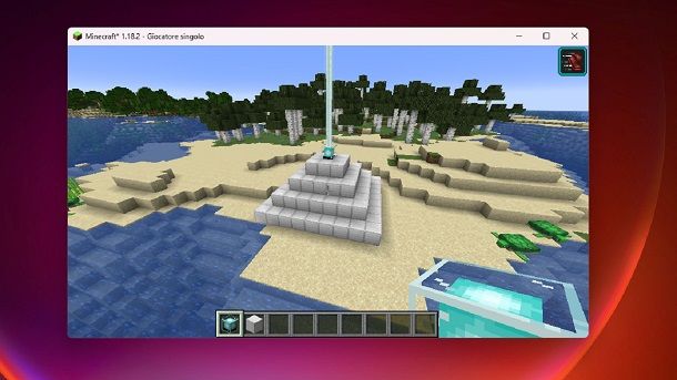 Beacon potenziato Minecraft