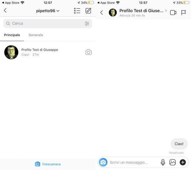 Vedere chi ha visto messaggio Instagram su iPhone