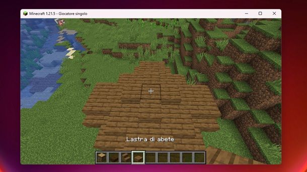 Lastra di abete alto Minecraft