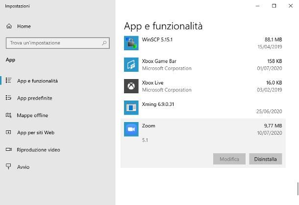 Come disinstallare Zoom