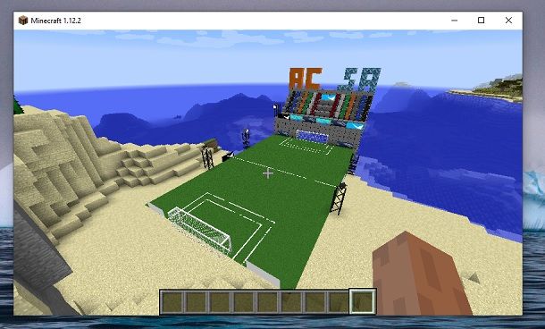 Campo calcio Salvatore Aranzulla Minecraft