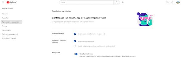 YouTube sottotitoli