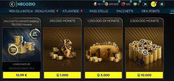 Come comprare crediti su FIFA Mobile