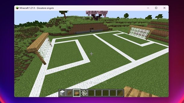 Porta da calcio Minecraft