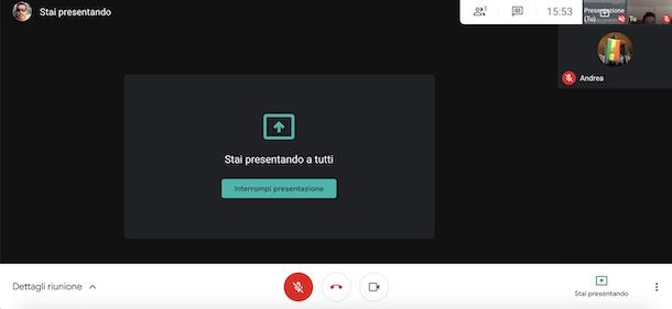 Come presentare su Google Meet e vedere partecipanti