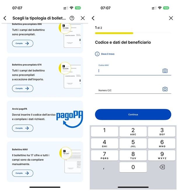 Come pagare un bollettino online