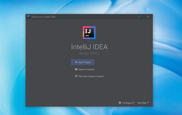 Nuovo progetto IntelliJ IDEA