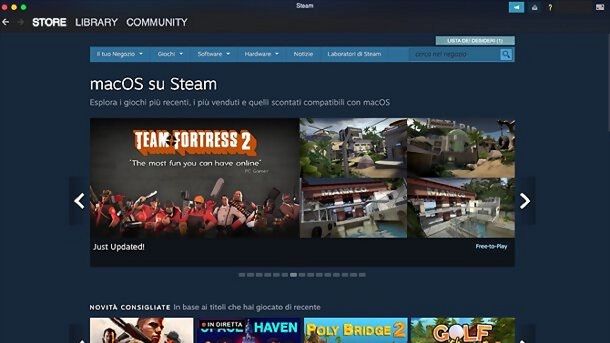 Steam macOS Giochi Mac