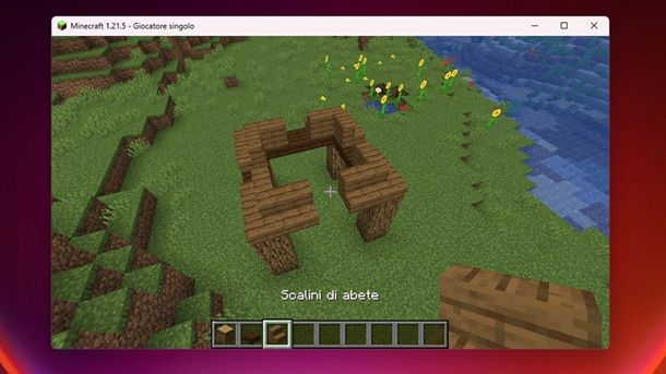 Scalini di abete Minecraft