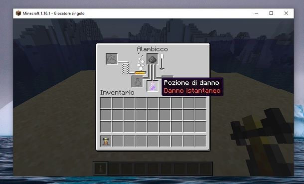 Pozione di danno Minecraft