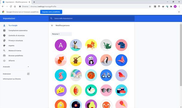 Come togliere la foto dall'account Google in Chrome