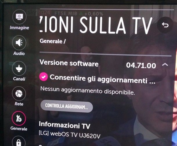 Come aggiornare RaiPlay su Smart TV