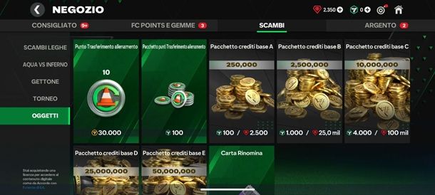 Come comprare crediti su EA Sports FC Mobile