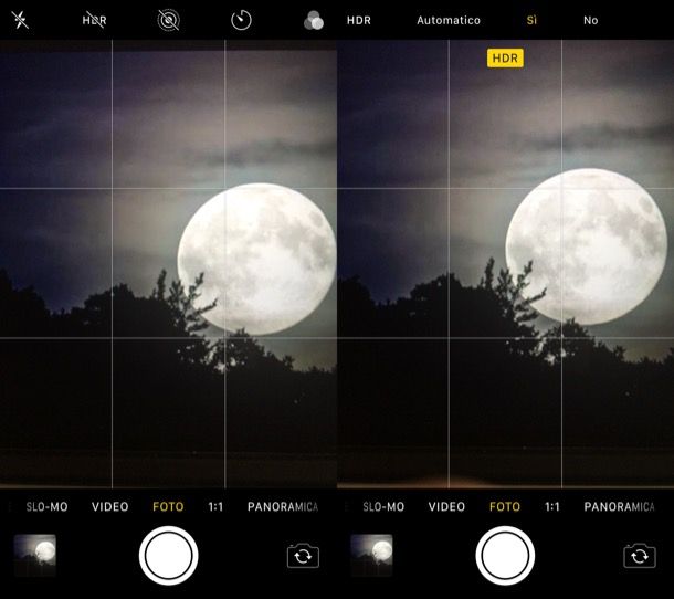 Attivare HDR su iPhone