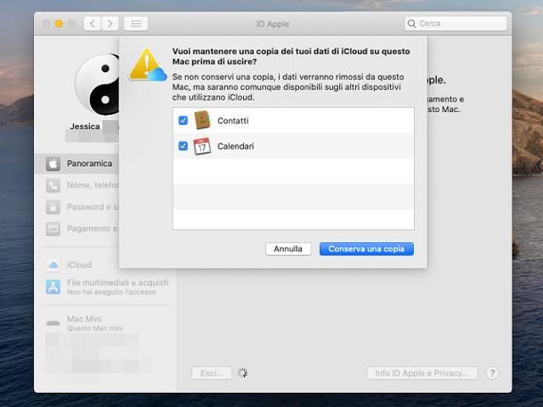 Come eliminare un account iCloud dal Mac