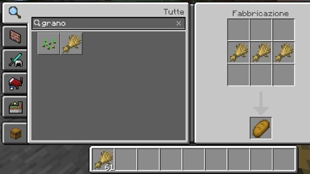 Come creare il pane su Minecraft Bedrock