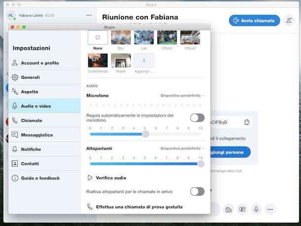 Attivare microfono Skype PC