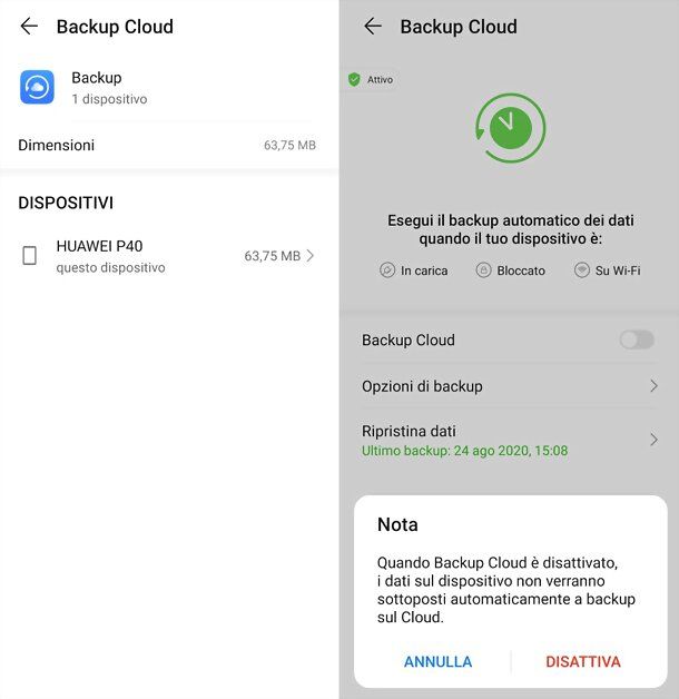 Backup Cloud Huawei