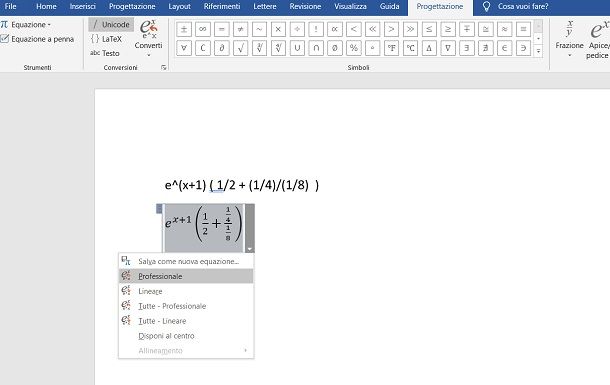 Copiare formule matematiche su Word