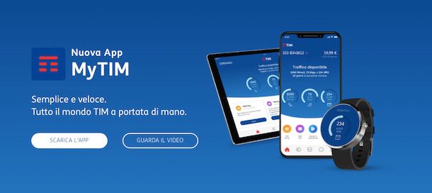 Telecom assistenza email app MyTIM