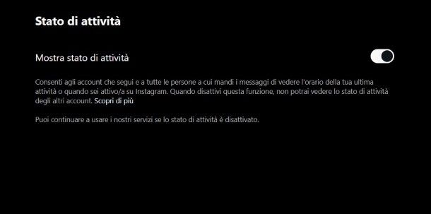 Come non far vedere che sei online su Instagram da PC