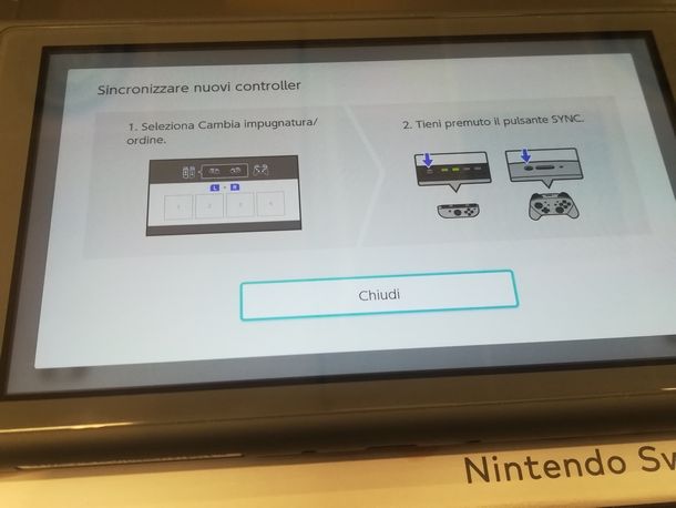 Precedere col reset dei controller di Nintendo Switch