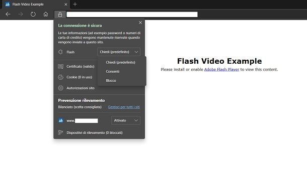 Abilitare Flash Player su Edge