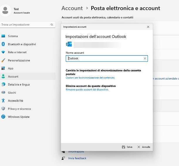 Come eliminare un account dal PC