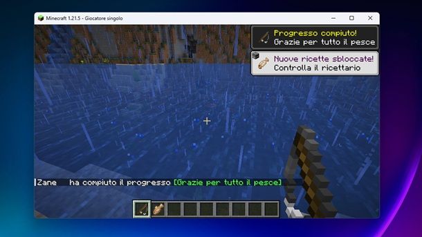 Come usare la canna da pesca su Minecraft