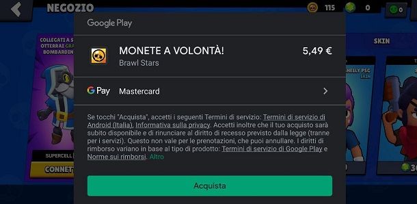 Come cambiare account di pagamento su Brawl Stars