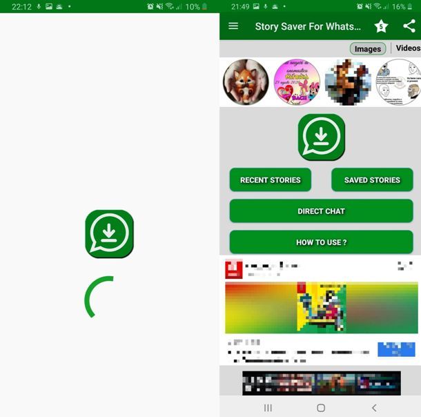Ricerca storie anonime con Story