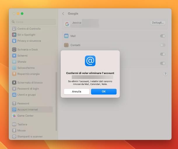 Come rimuovere un account Google dal PC: Mac