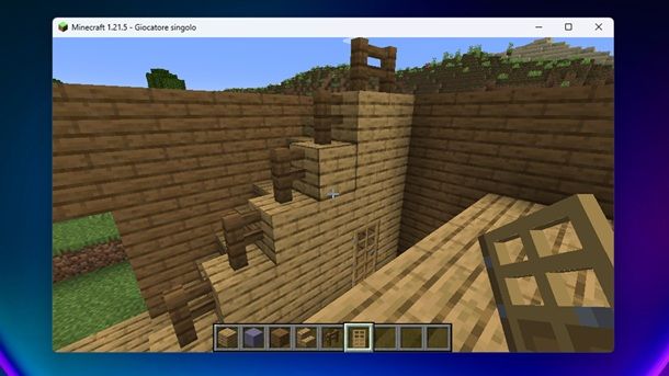 Scalinata laterale Minecraft casa Granny