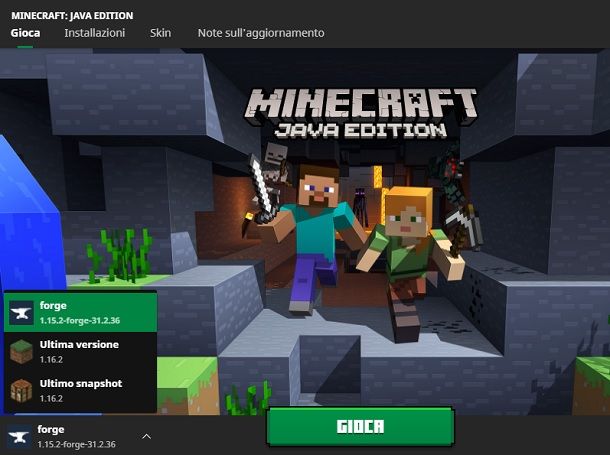 Profilo Forge Minecraft Launcher