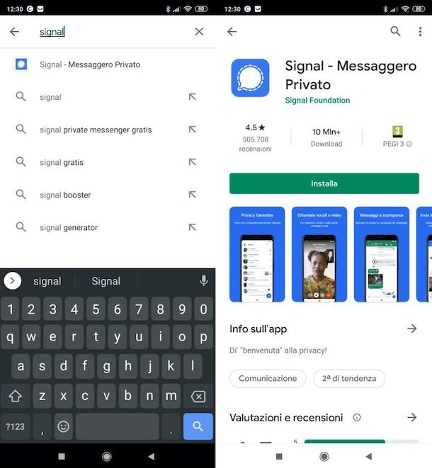 Scaricare Signal su Android