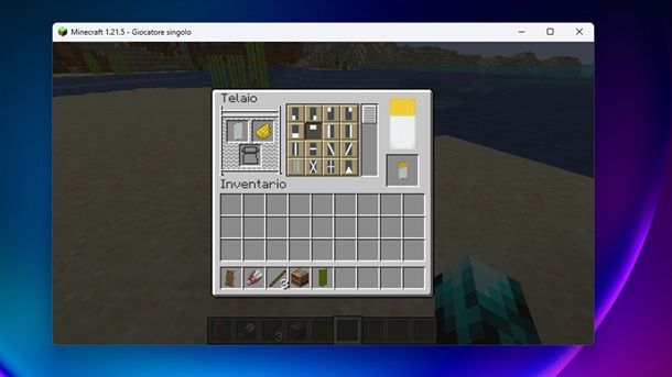 Telaio personalizzazione Minecraft