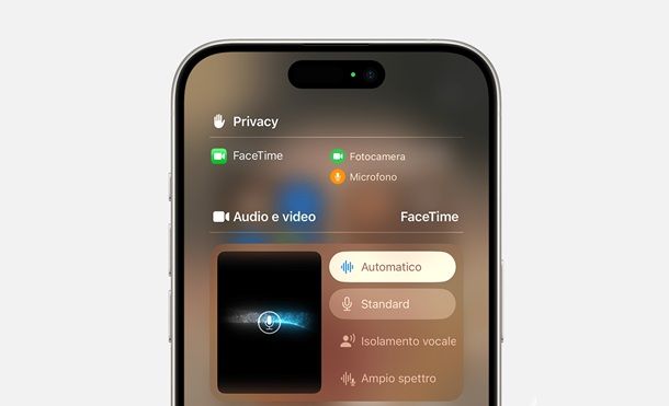 Isolamento vocale iPhone