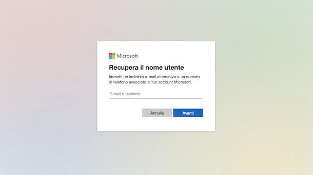 Recuperare Hotmail