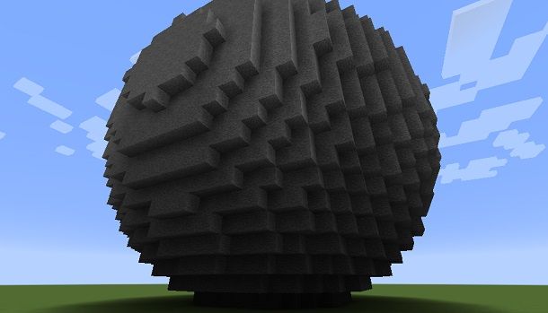 Costruire una sfera su Minecraft