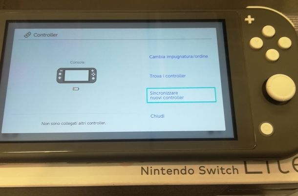 Resettare la sincronizzazione dei Joy-Con anche con Nintendo Switch Lite