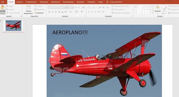 Testo su Immagini in PowerPoint