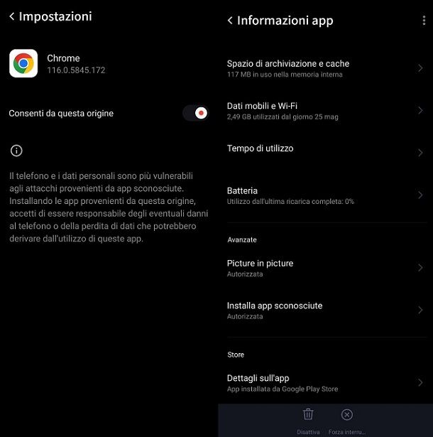 Attivare le misure di sicurezza del sistema Google Chrome